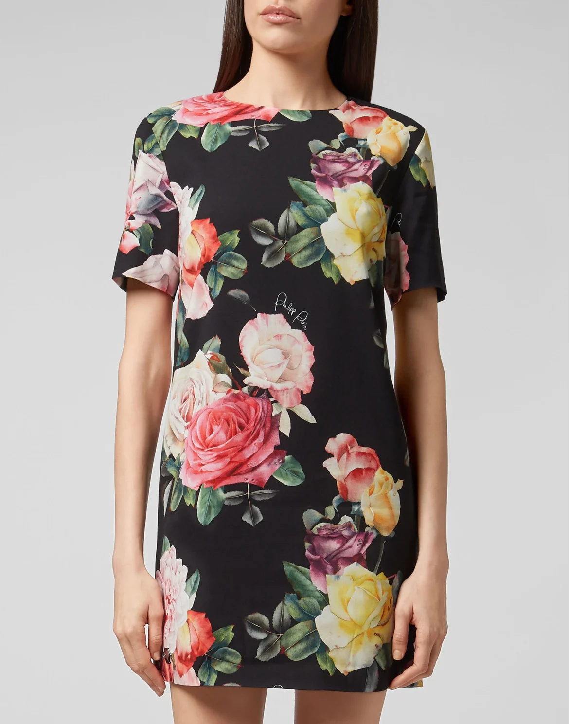 Short Dresses Moana Flowers, цвет: Черный