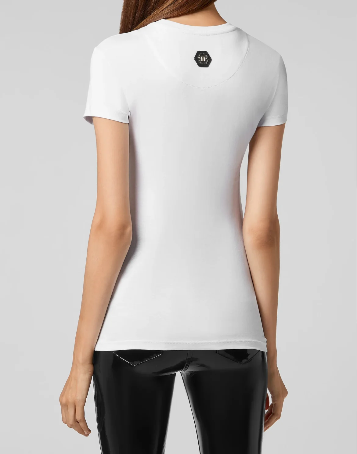 T-shirt Round Neck SS Classic Skull strass, цвет: Белый
