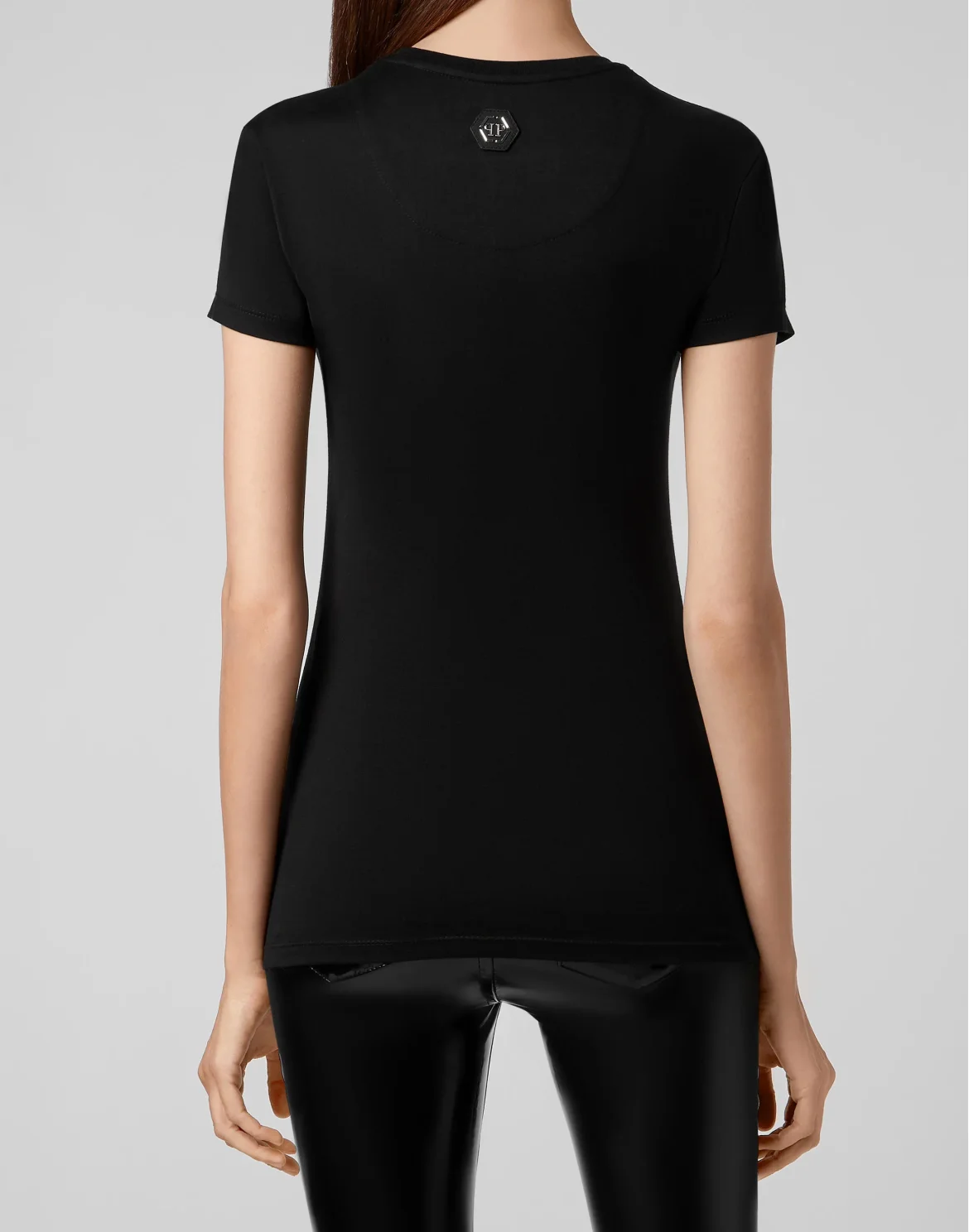 T-shirt Round Neck SS Classic Skull strass, цвет: Черный
