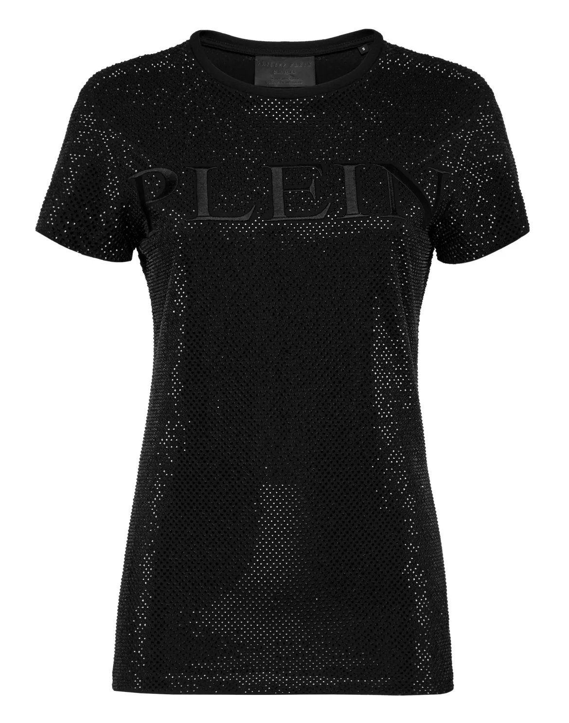 T-shirt Round Neck SS Crystal Plein, цвет: Черный