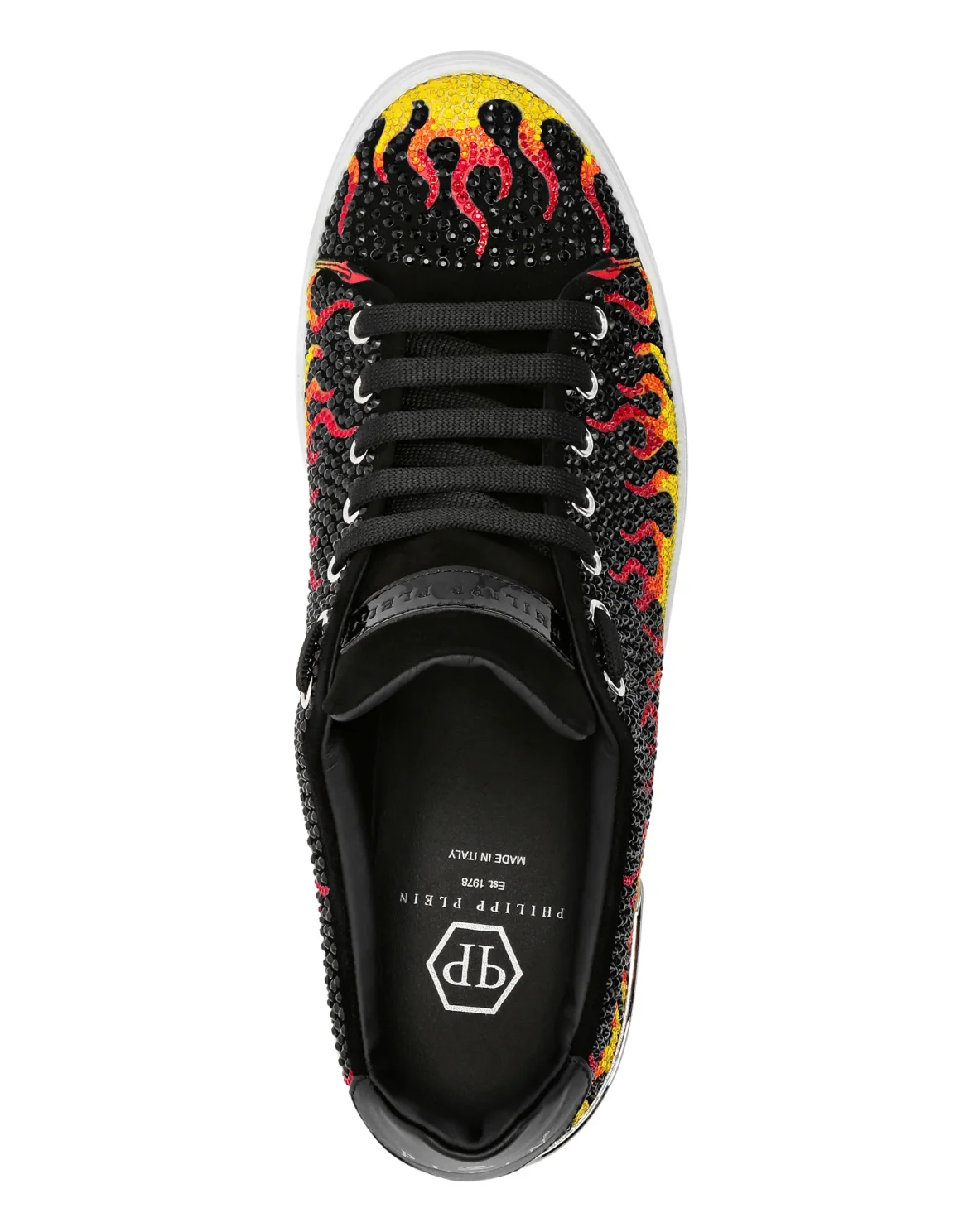 Lo-Top Sneakers crystal Flame, цвет: Черный