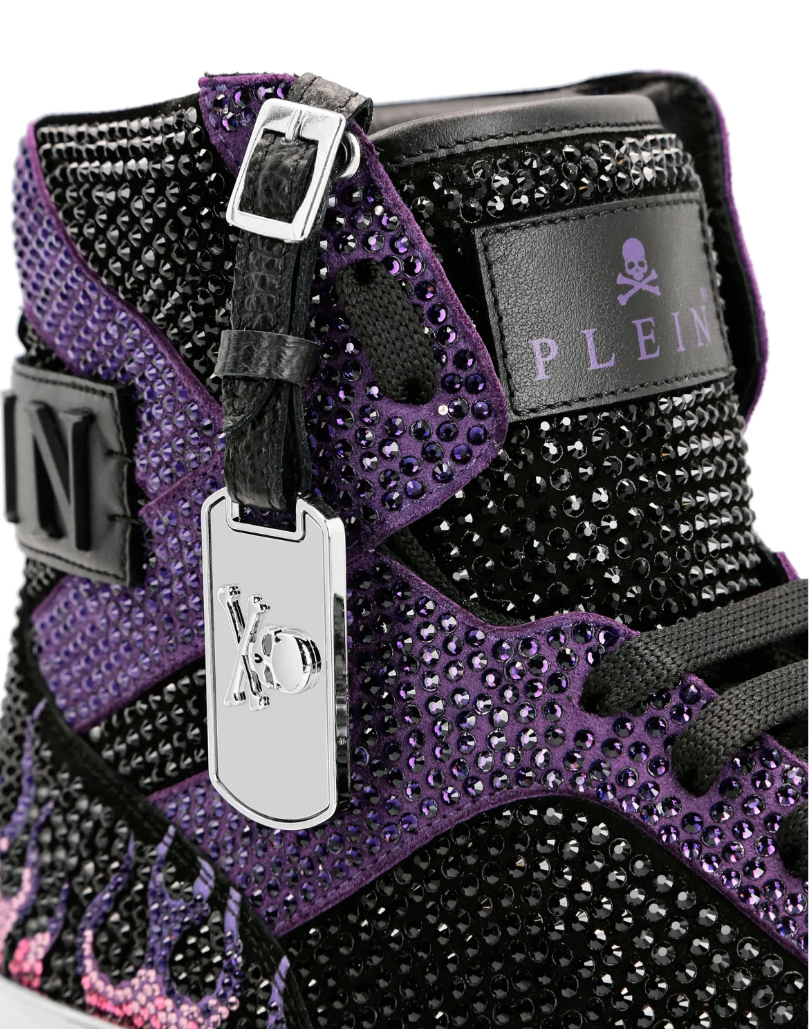 MONEY BEAST Hi-Top crystal  Flame, цвет: Фиолетовый