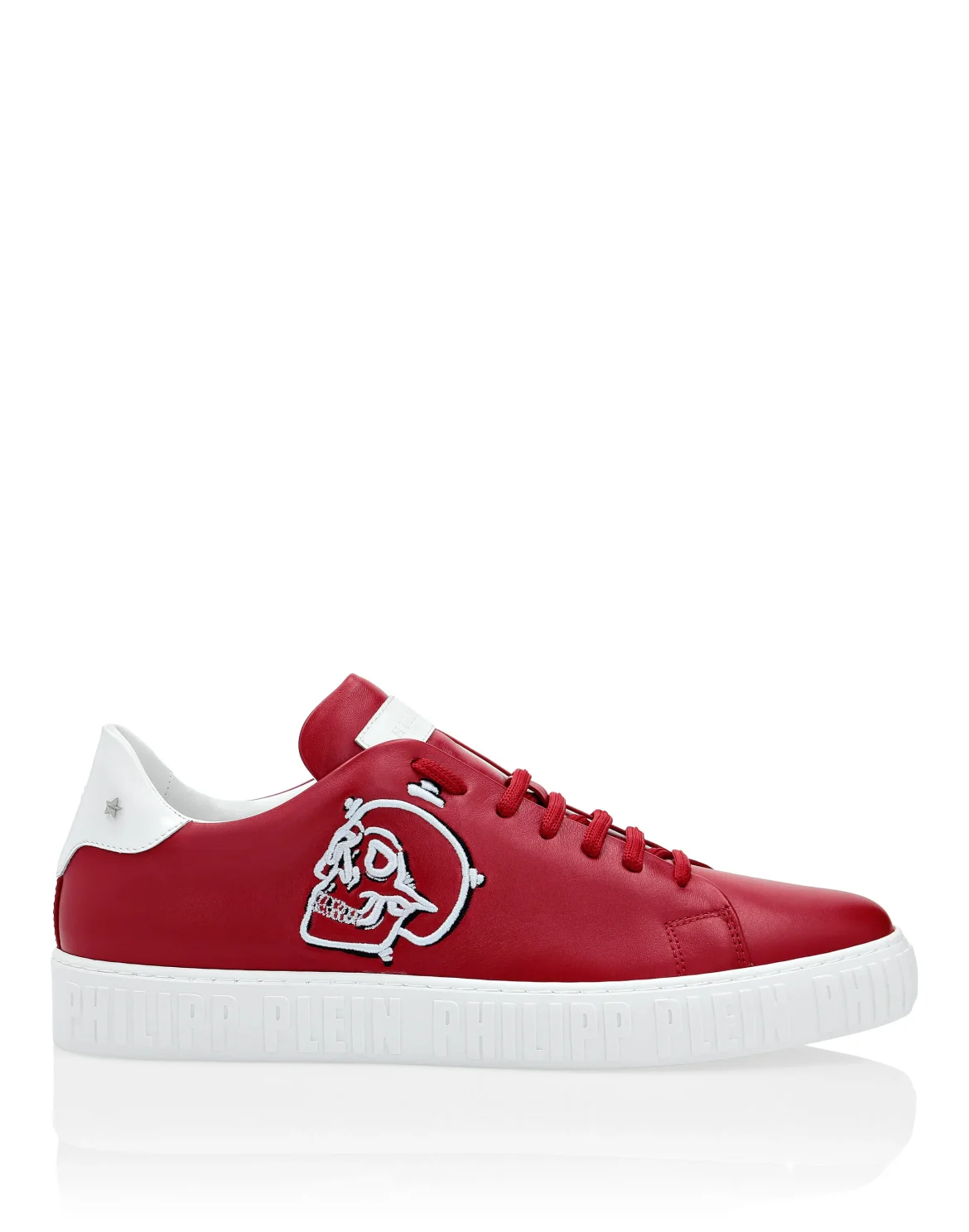 Lo-Top Sneakers Skull, цвет: Красный