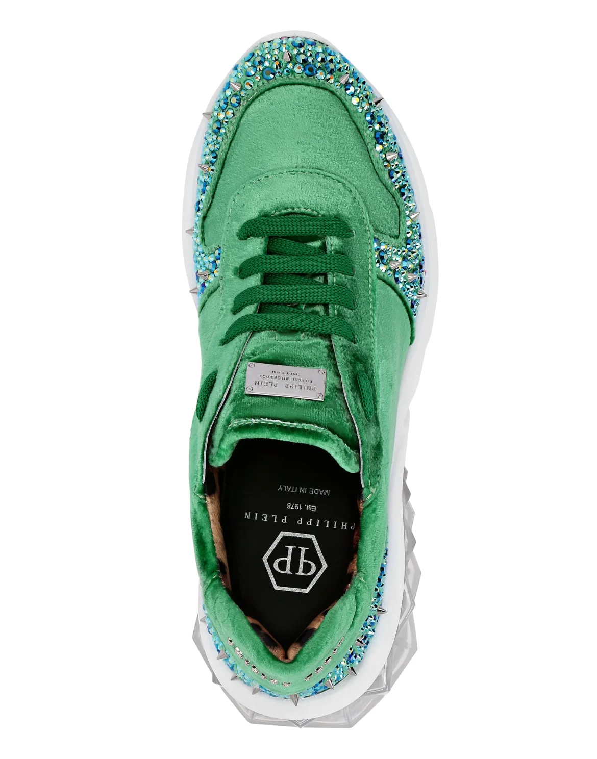 Runner velvet Studs, цвет: Зеленый