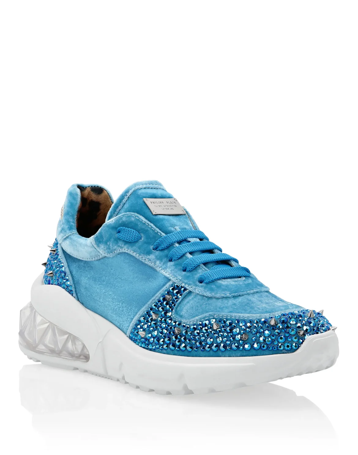 Runner velvet Studs, цвет: Голубой