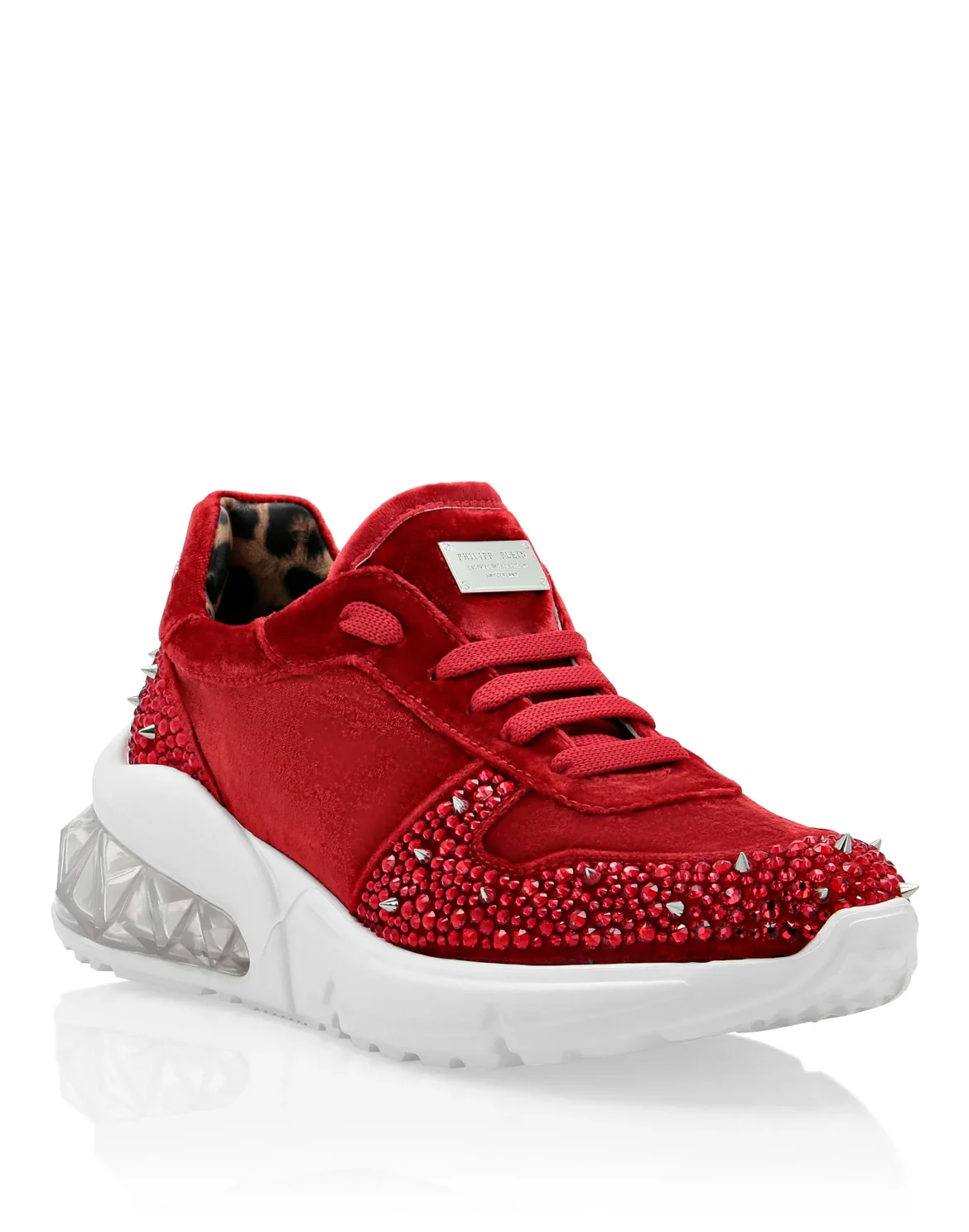 Runner velvet Studs, цвет: Красный