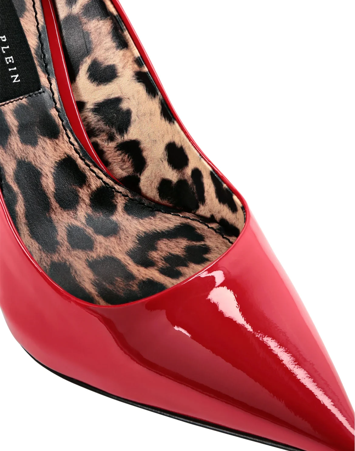 Skull Heel Patent Leather Pumps, цвет: Красный