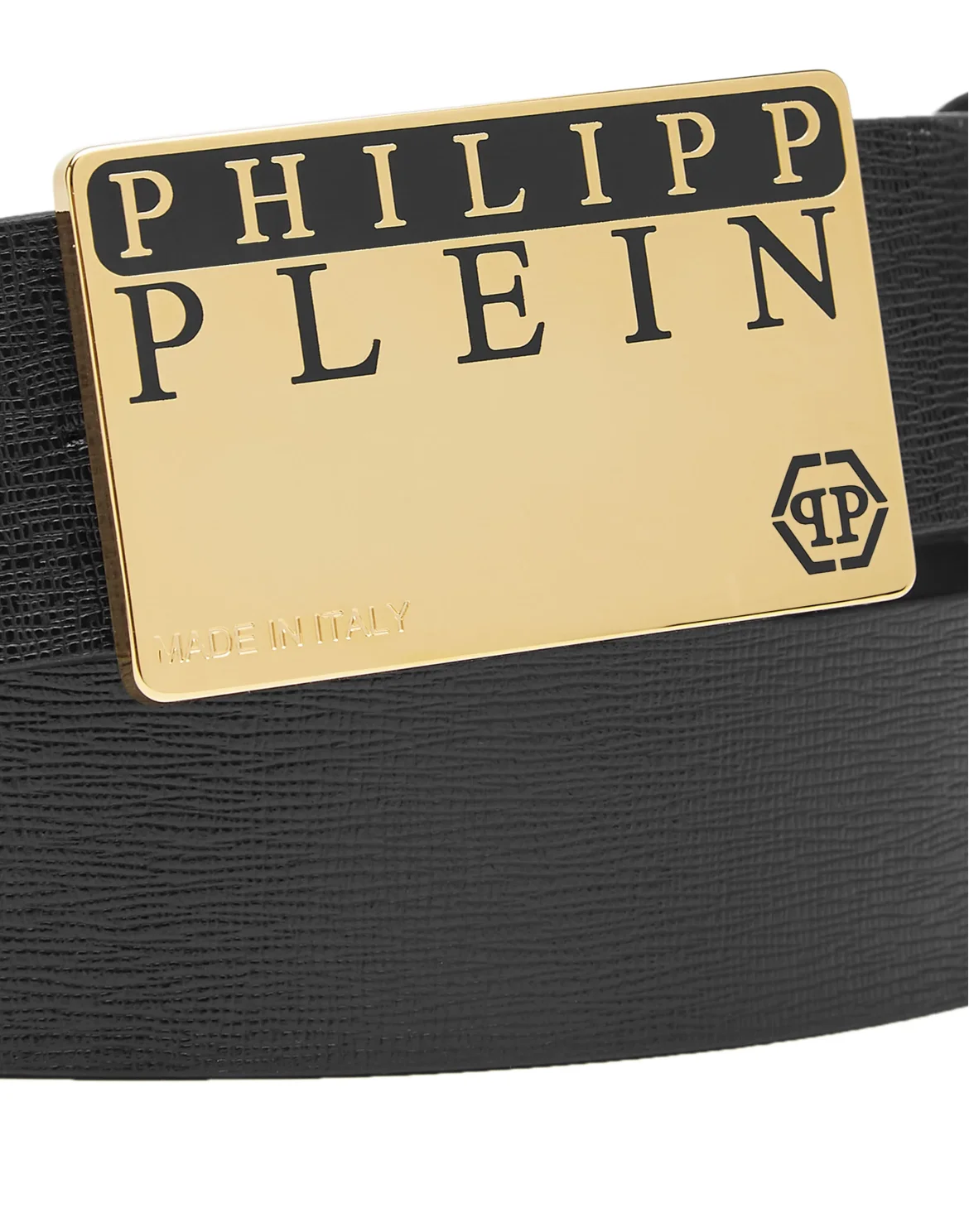 Leather Belt Philipp Plein TM, цвет: Черный