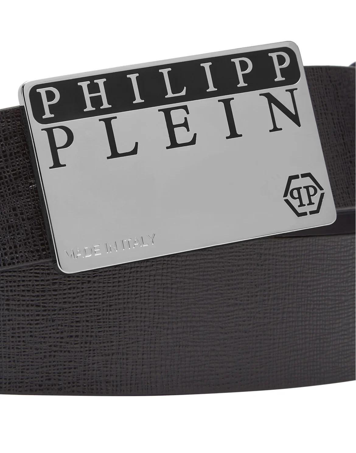 Leather Belt Philipp Plein TM, цвет: Черный