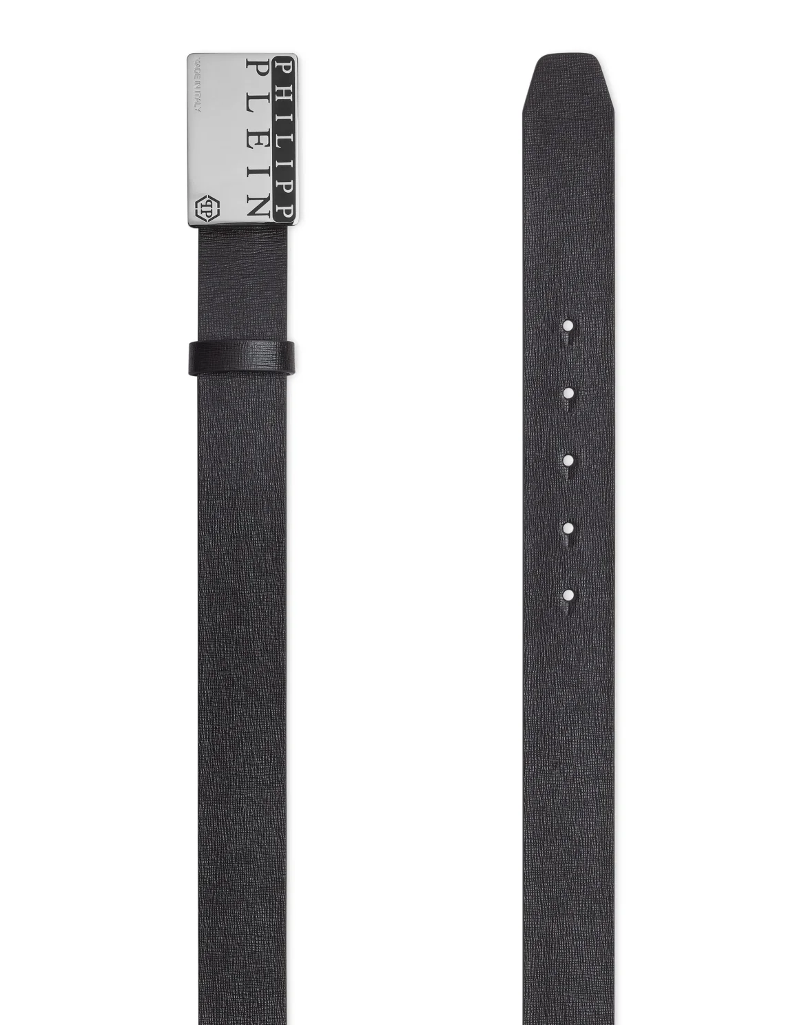 Leather Belt Philipp Plein TM, цвет: Черный