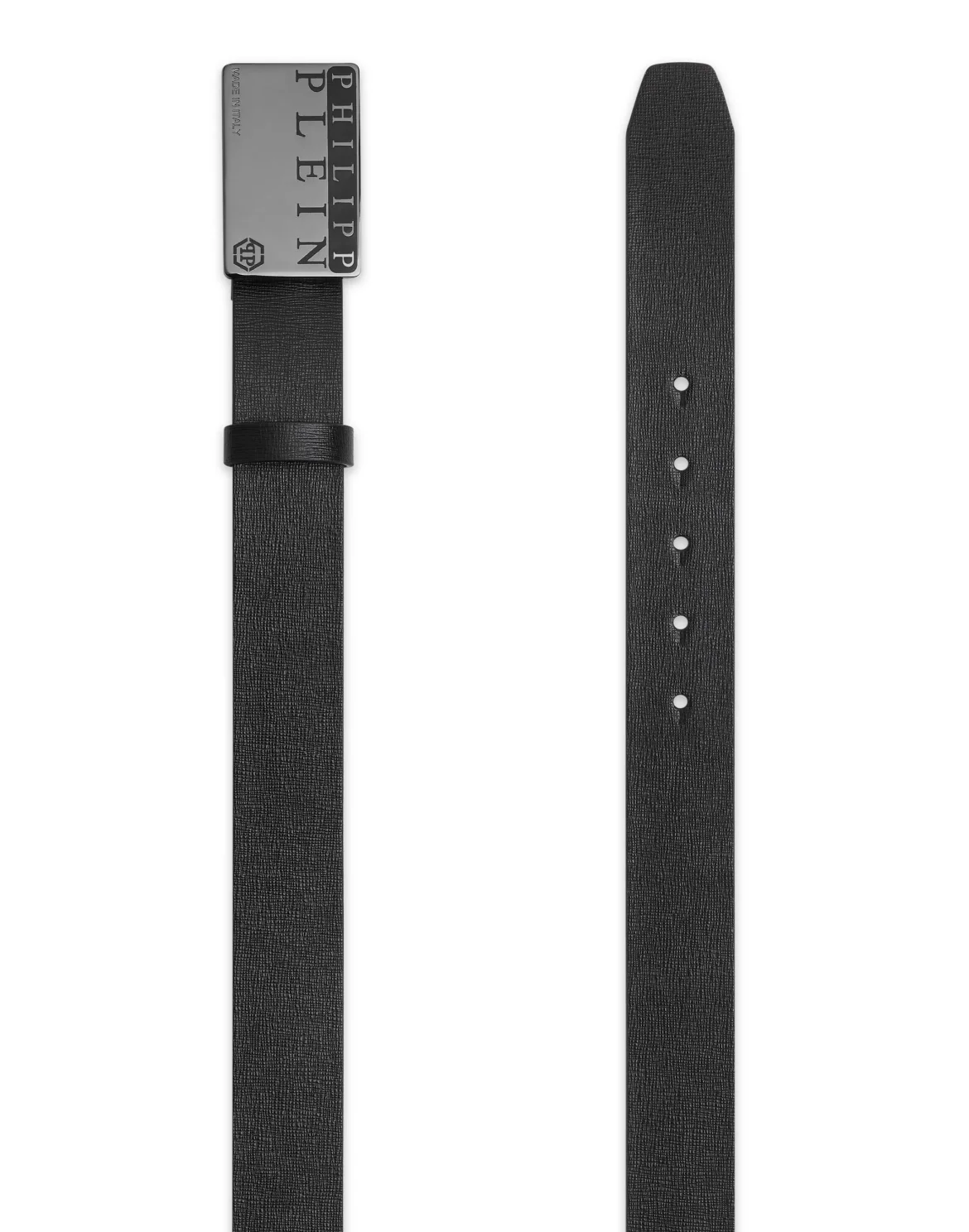 Leather Belt Philipp Plein TM, цвет: Черный