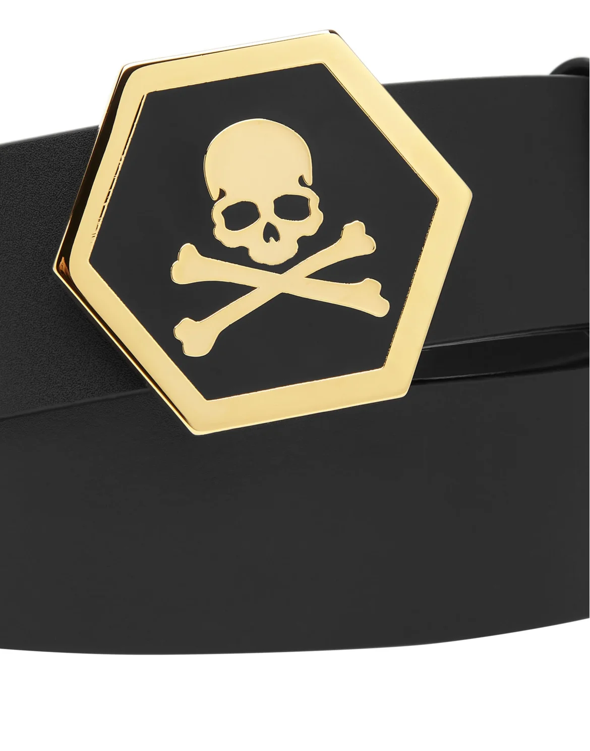 Leather Belt Skull, цвет: Черный
