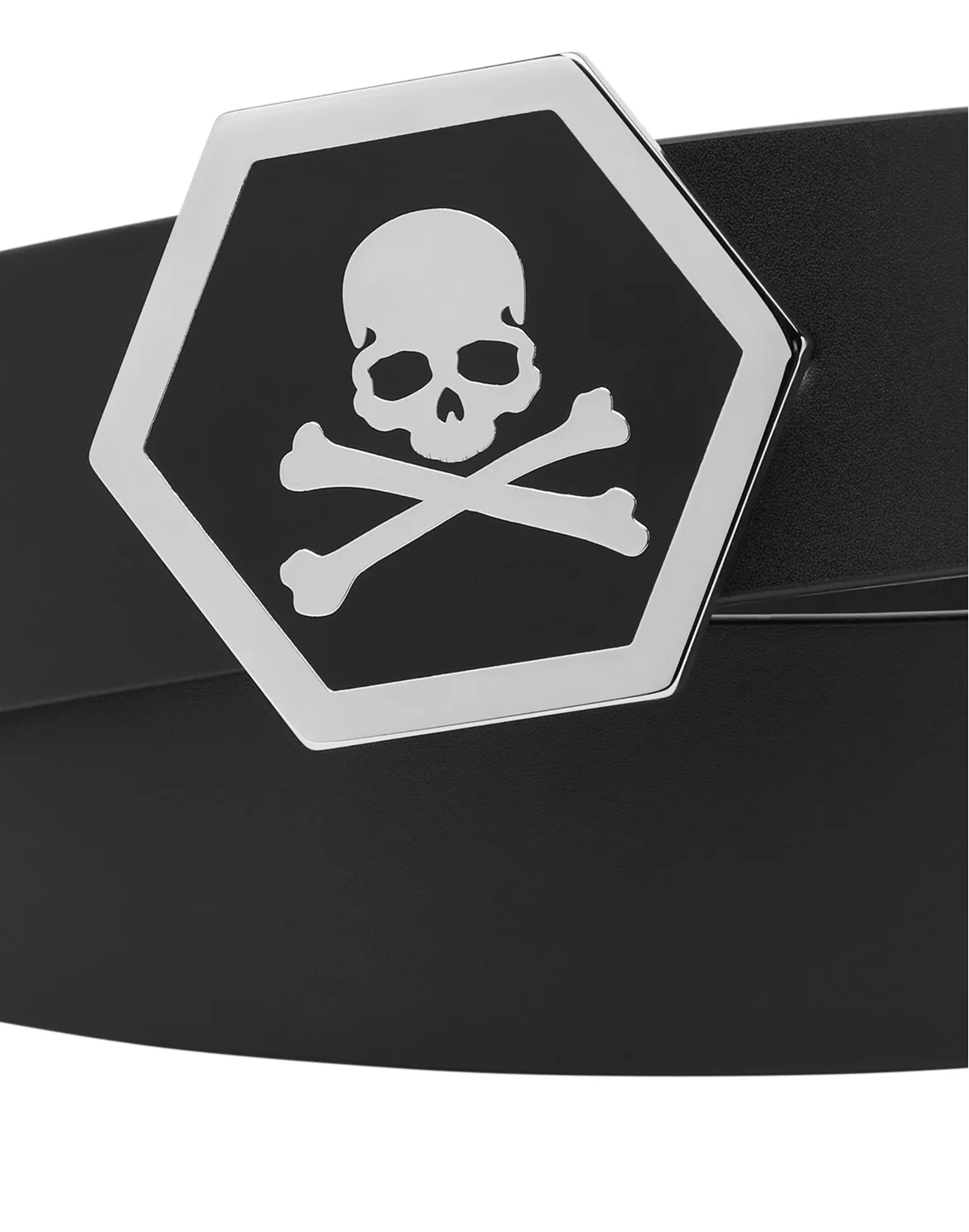 Leather Belt Skull, цвет: Черный