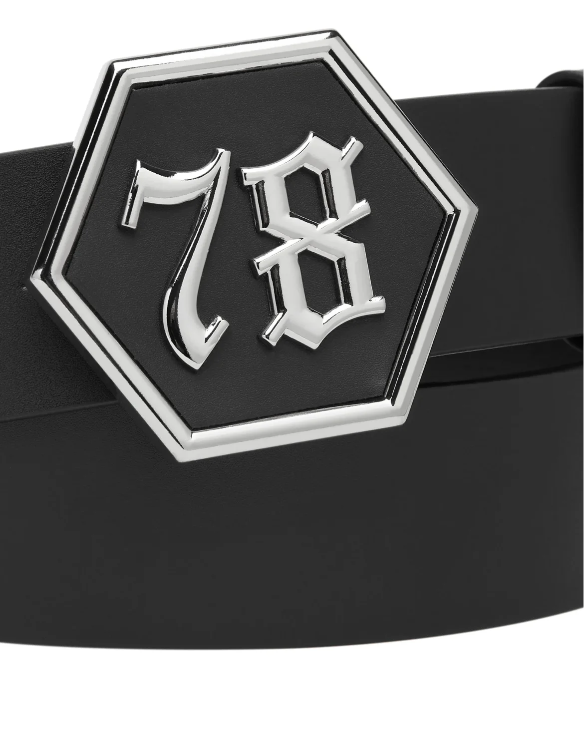 Leather Belt Gothic Plein, цвет: Черный