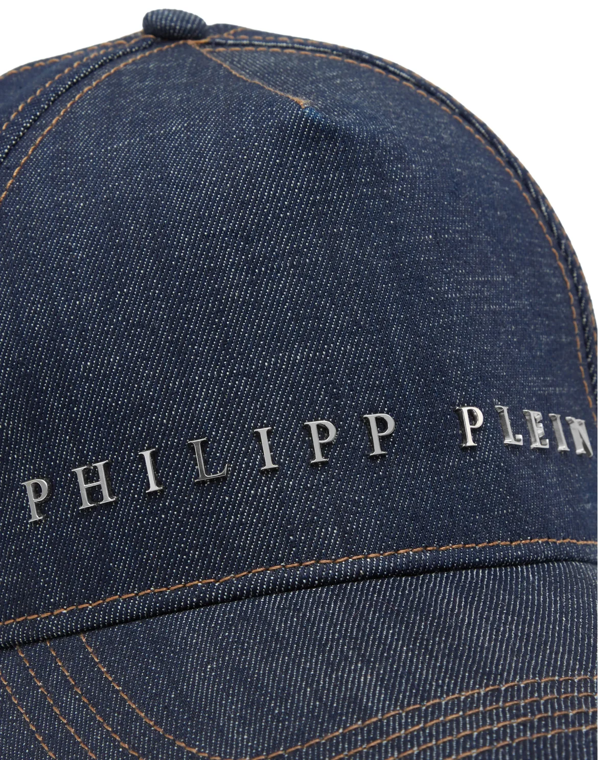 Denim Baseball Cap Philipp Plein TM, цвет: Синий