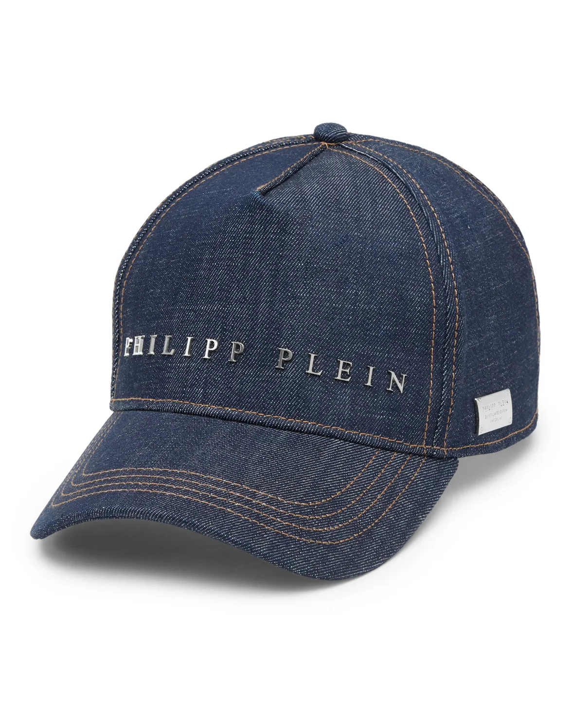Denim Baseball Cap Philipp Plein TM, цвет: Синий