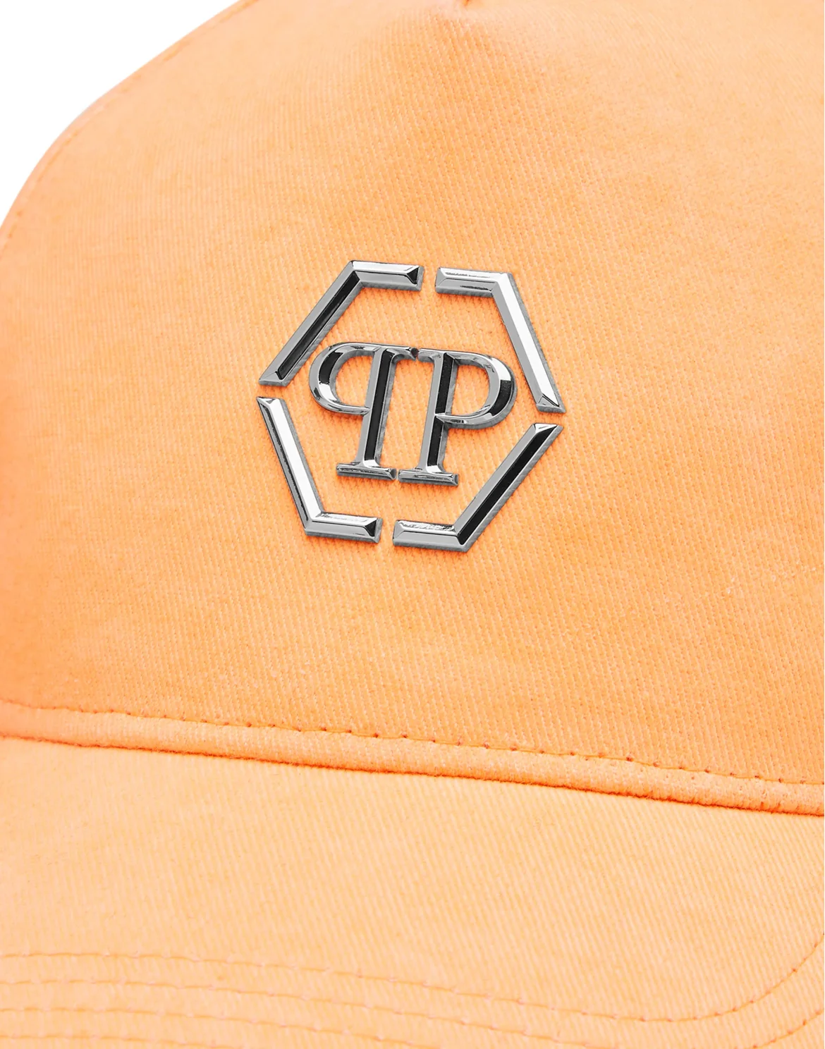 Baseball Cap big metal Hexagon, цвет: Оранжевый