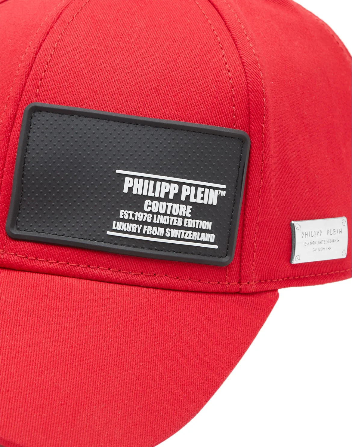 Baseball Cap Rubber Patch Philipp Plein TM, цвет: Красный