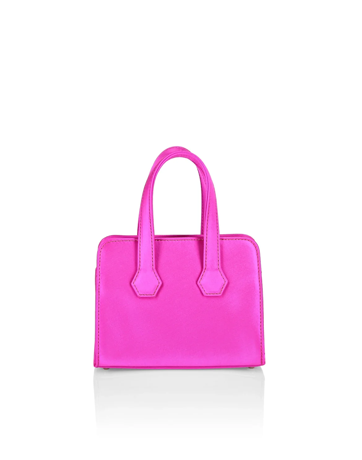 Satin Handle bag Iconic Plein, цвет: Розовый