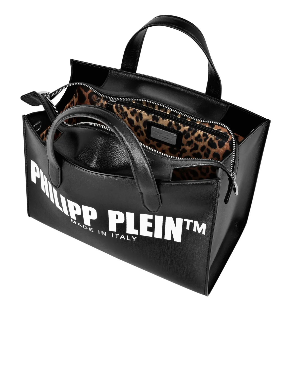 Leather Shoulder Bag Philipp Plein TM, цвет: Черный