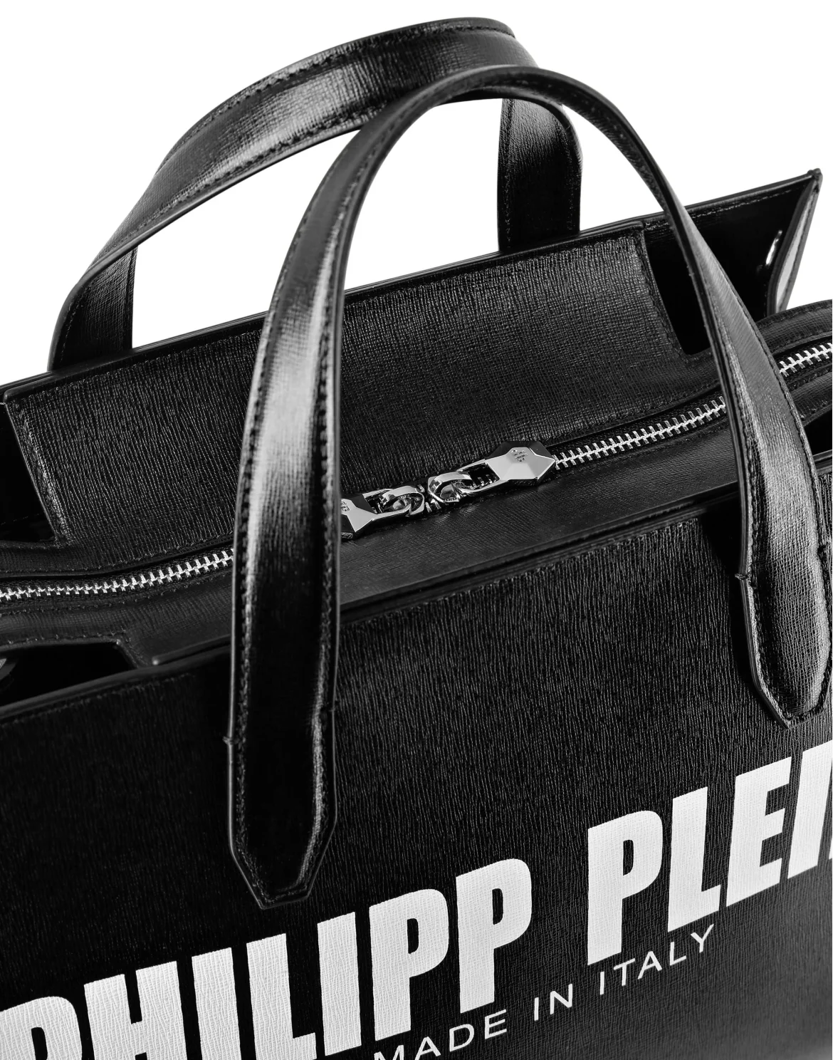 Leather Shoulder Bag Philipp Plein TM, цвет: Черный