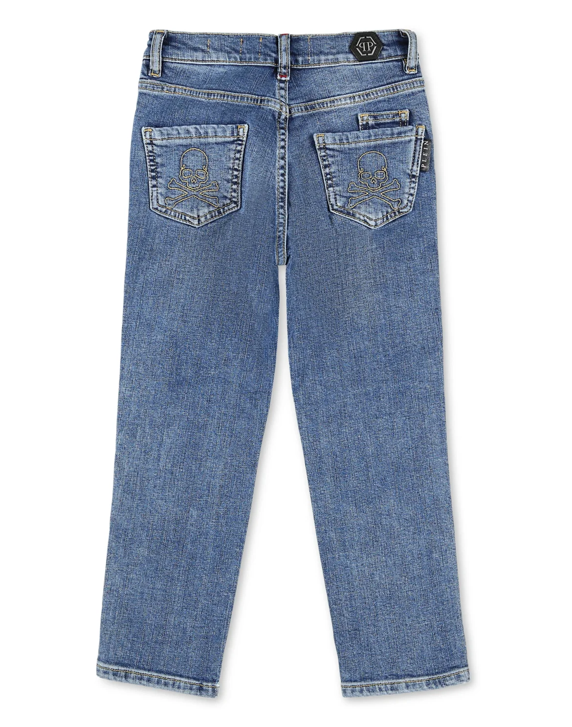 Denim regular Skull and Plein, цвет: Синий