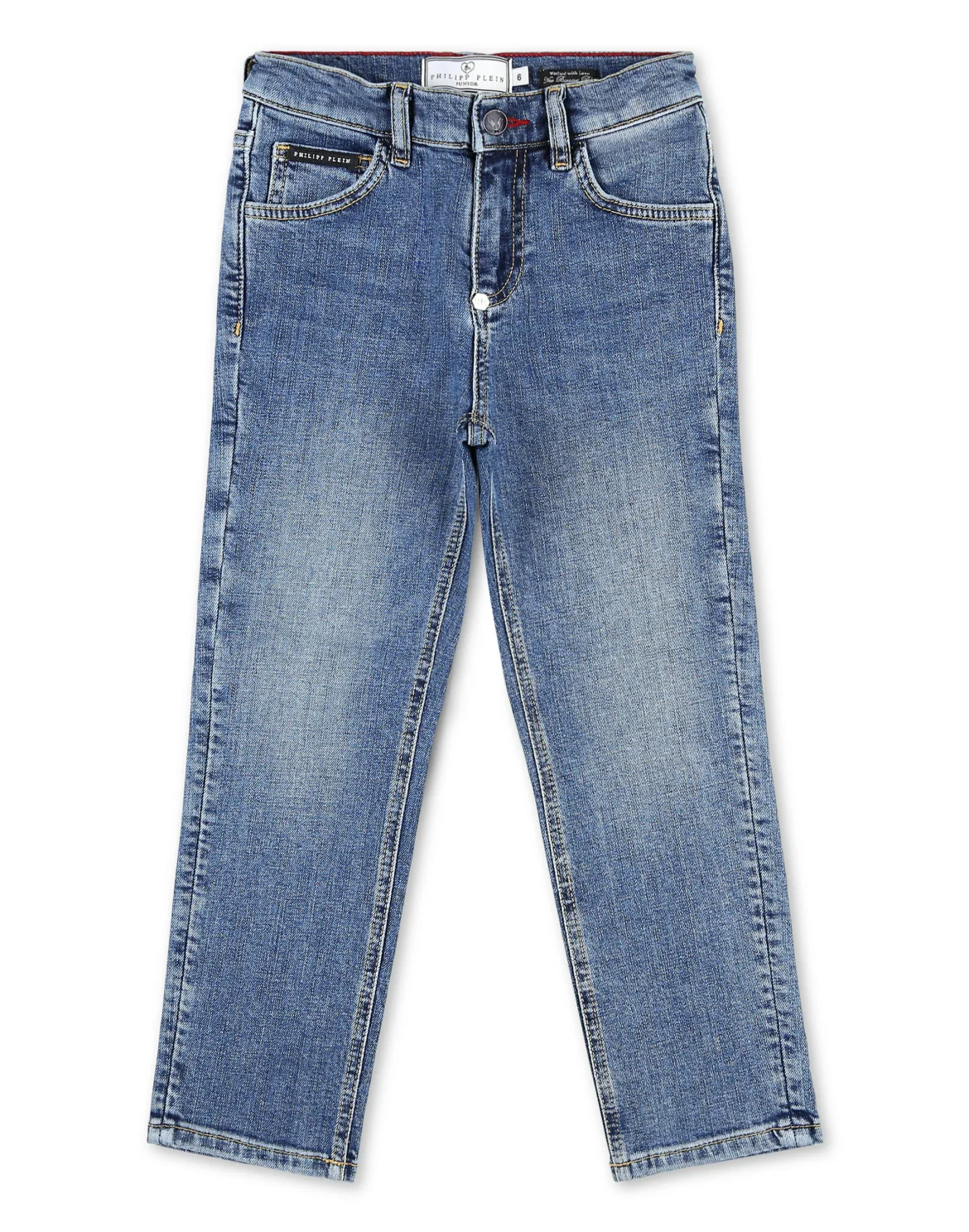 Denim regular Skull and Plein, цвет: Синий