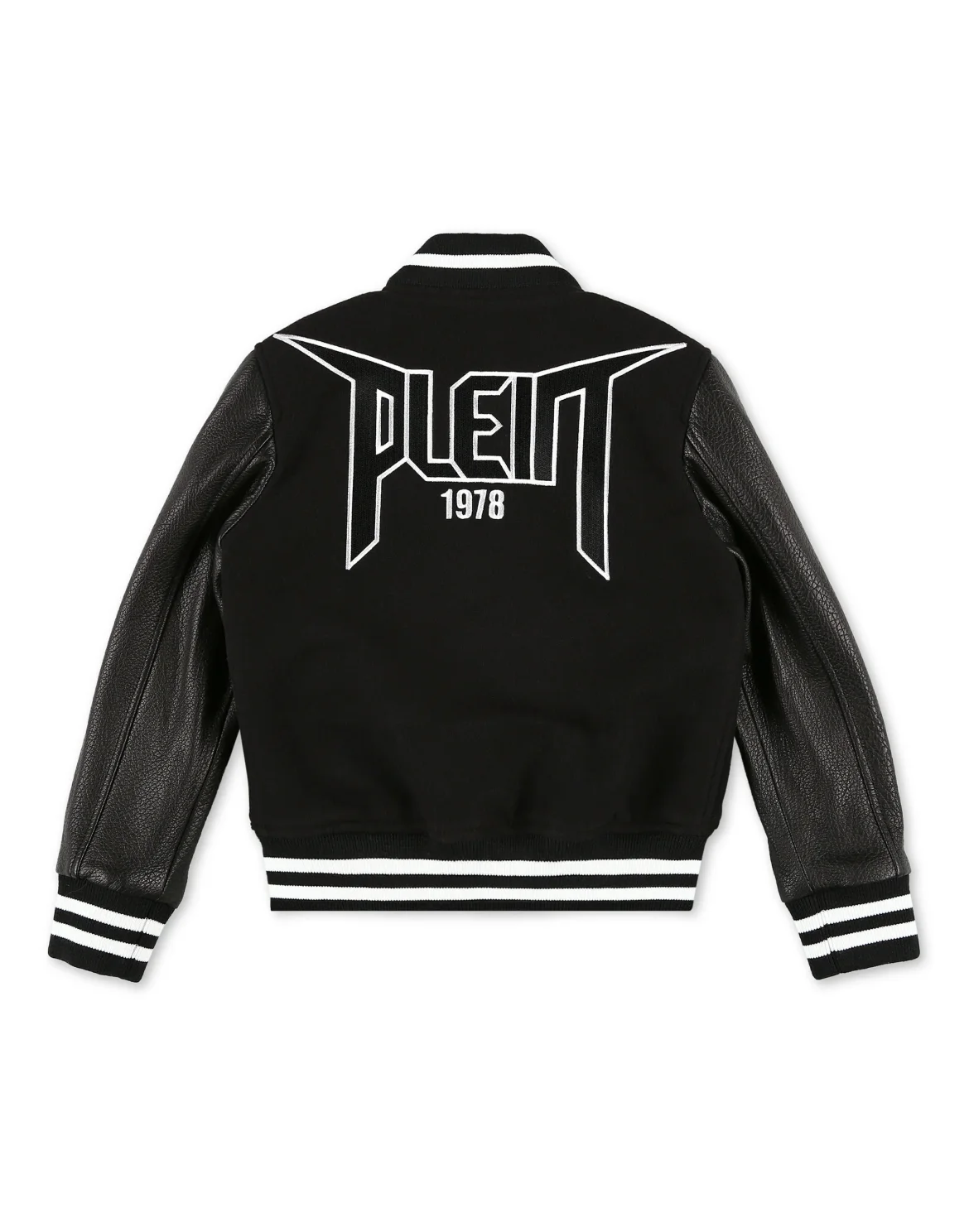 Leather Bomber Iconic Plein, цвет: Черный