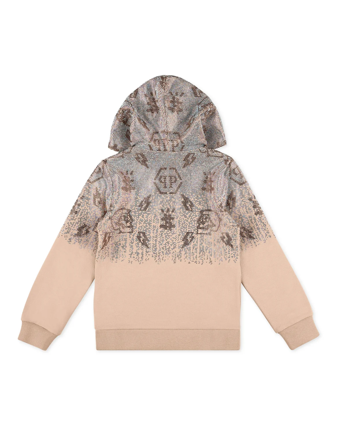 Hoodie Sweatjacket Monogram, цвет: Бежевый