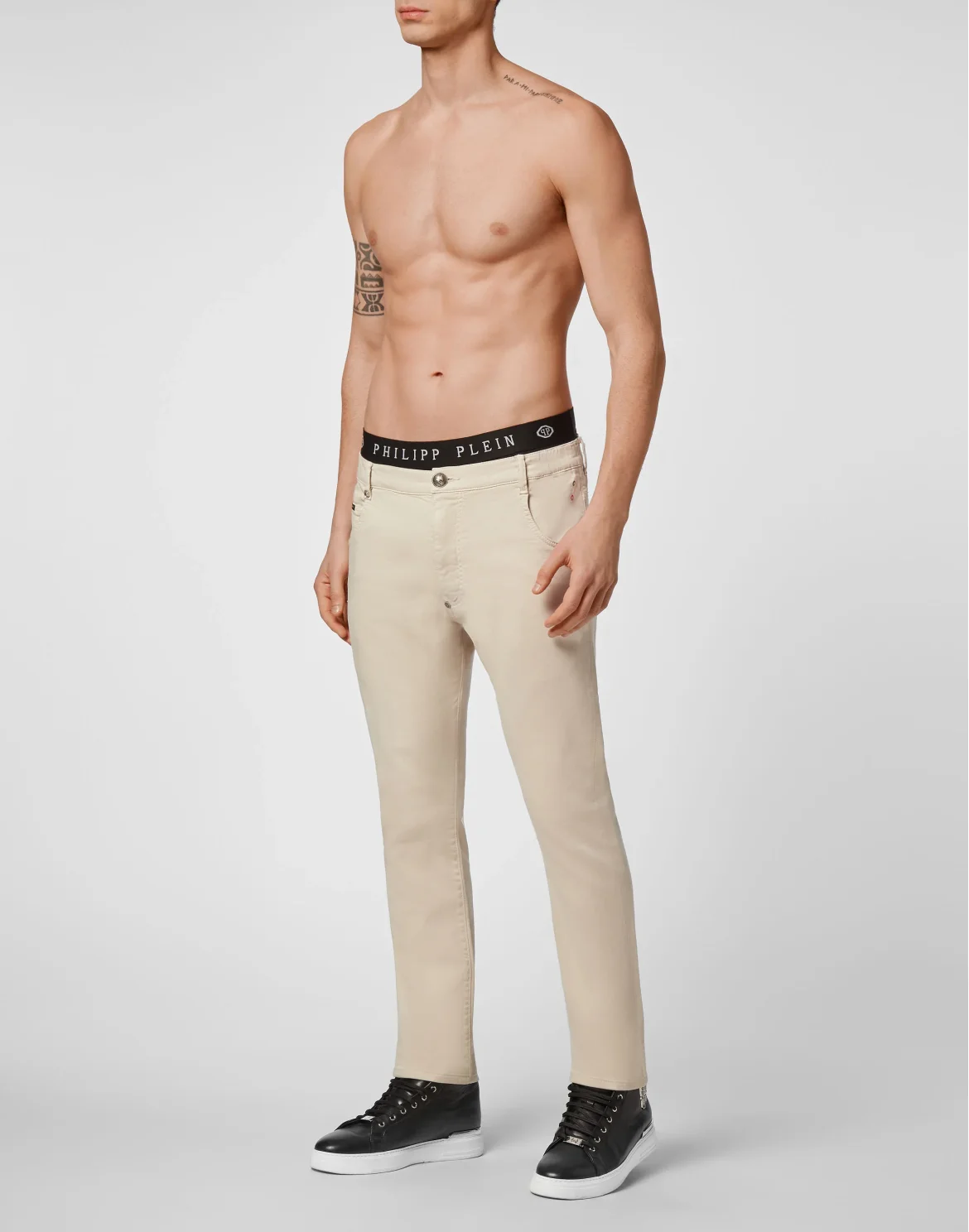 Denim Jogging Iconic Plein, цвет: Бежевый