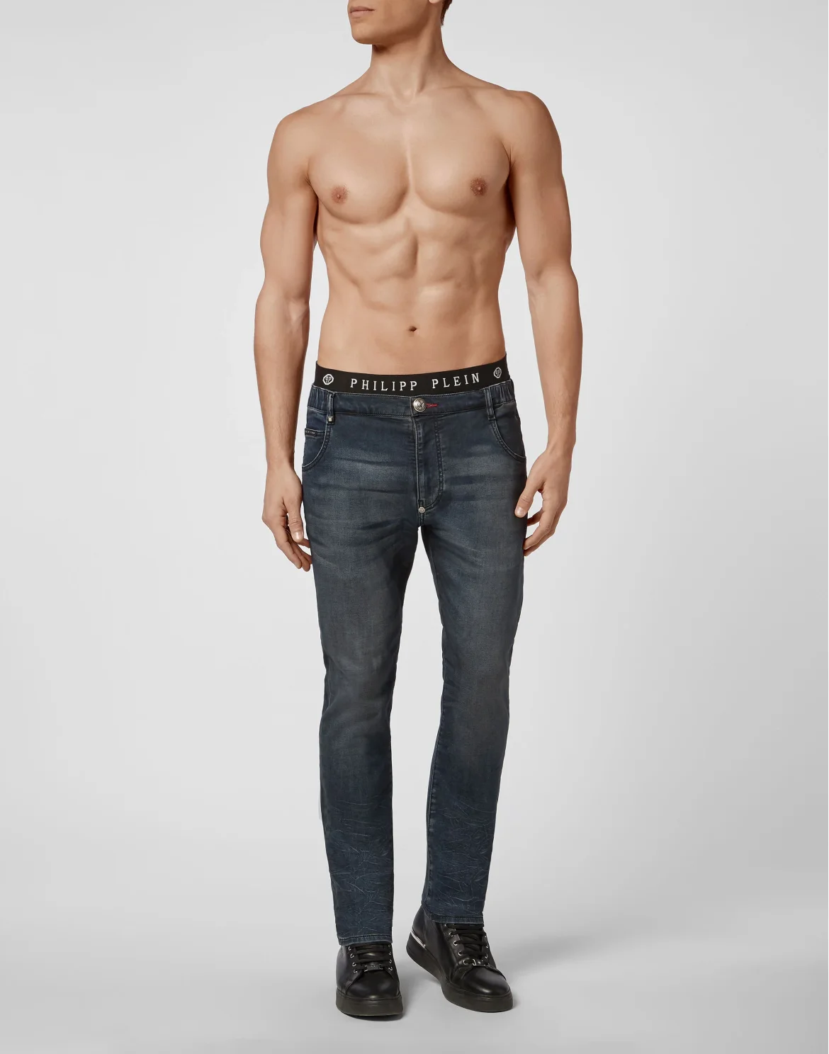 Denim Jogging Iconic Plein, цвет: Синий