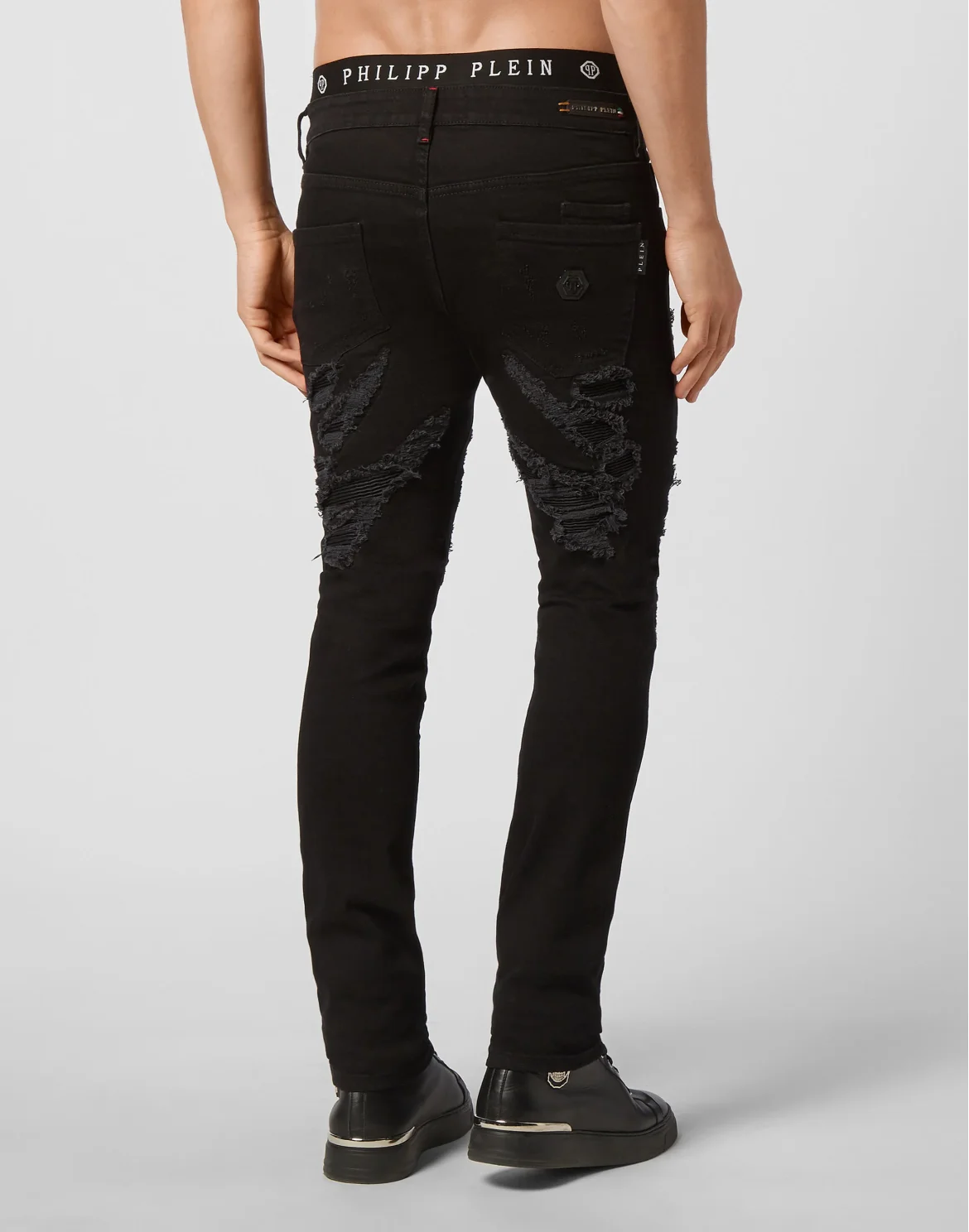 Denim Super Straight Cut Destroyed, цвет: Черный