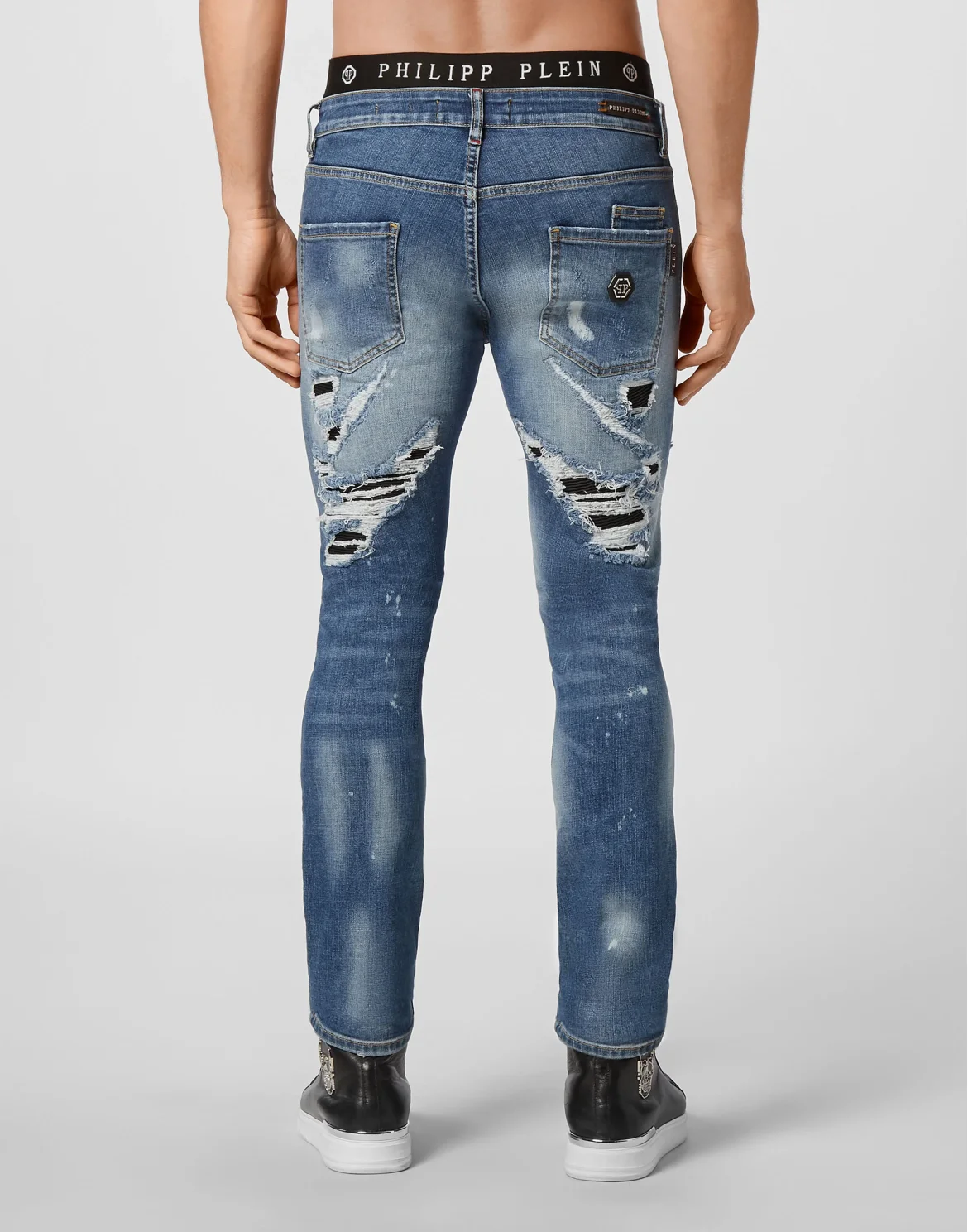 Denim Super Straight Cut Destroyed, цвет: Синий