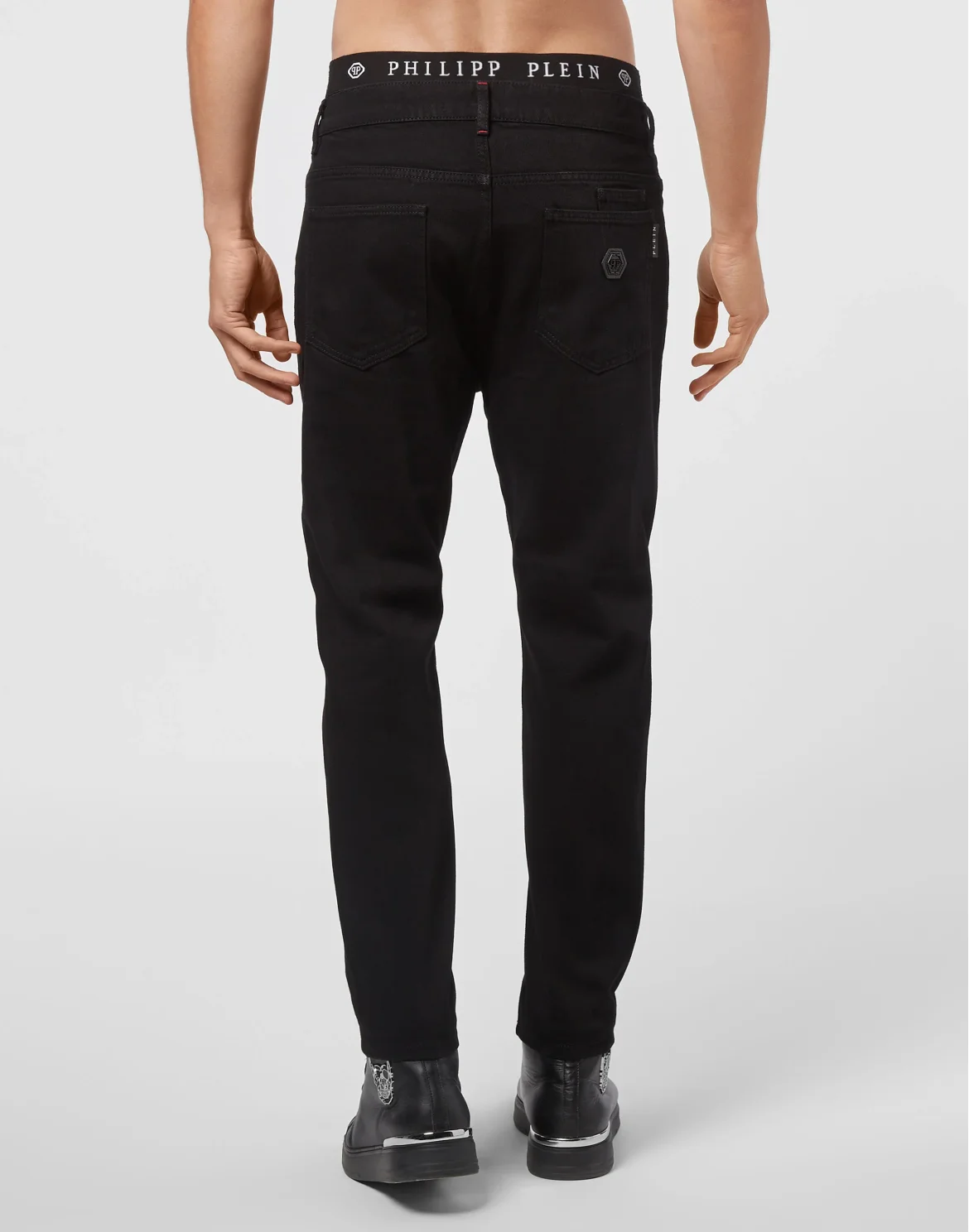 Denim Trousers Carrot Fit Iconic Plein, цвет: Черный