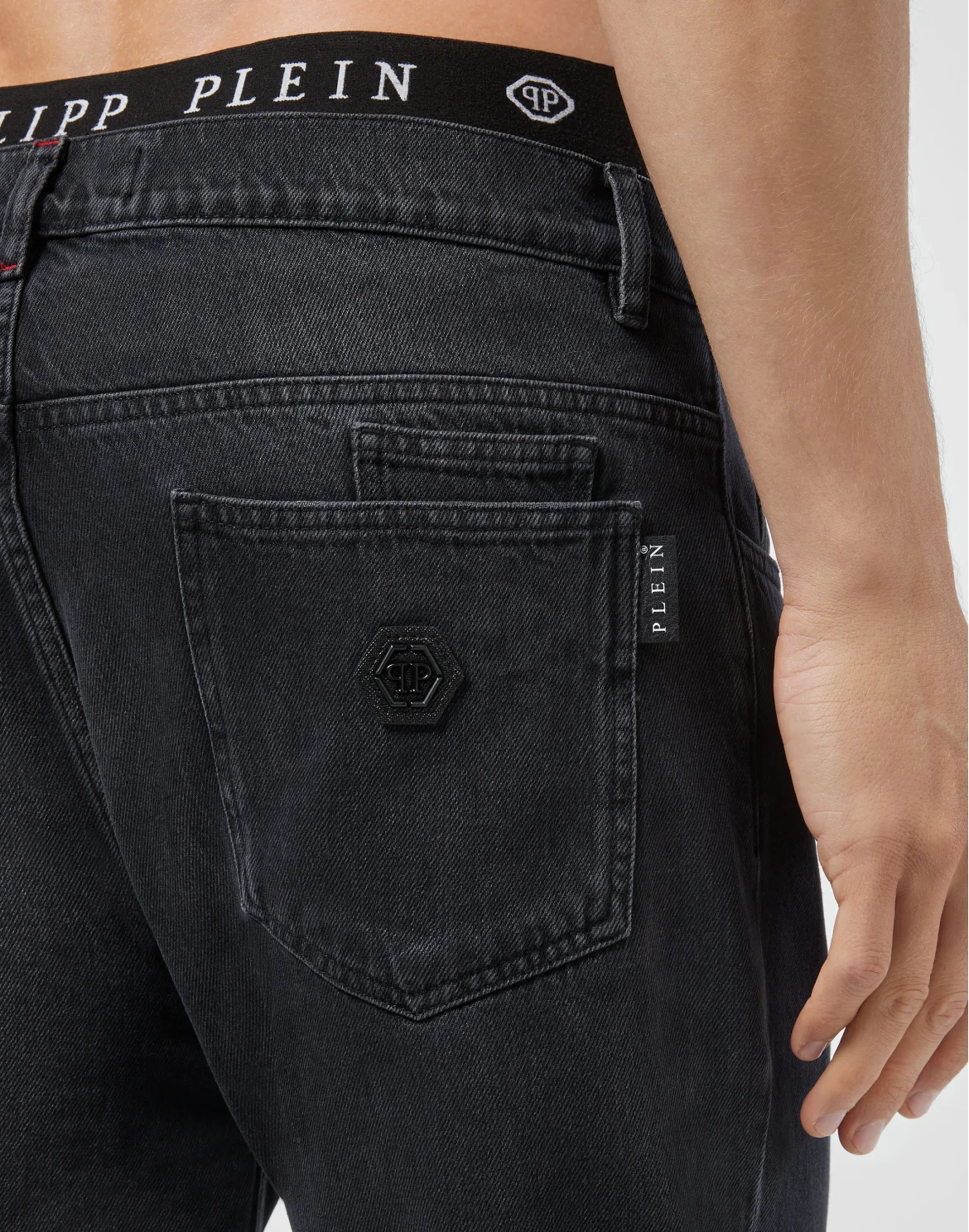 Denim Trousers Carrot Fit Iconic Plein, цвет: Черный