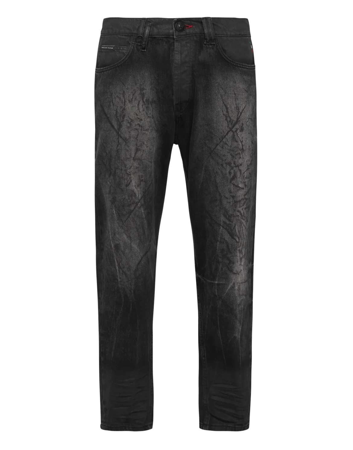 Denim Trousers Carrot Fit Iconic Plein, цвет: Черный
