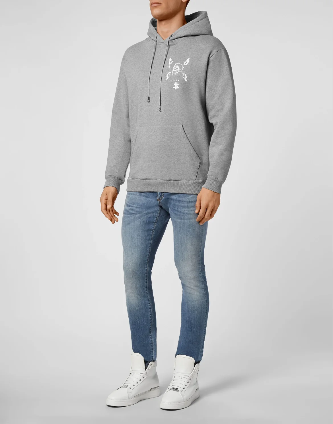 Hoodie sweatshirt Hexagon, цвет: Серый