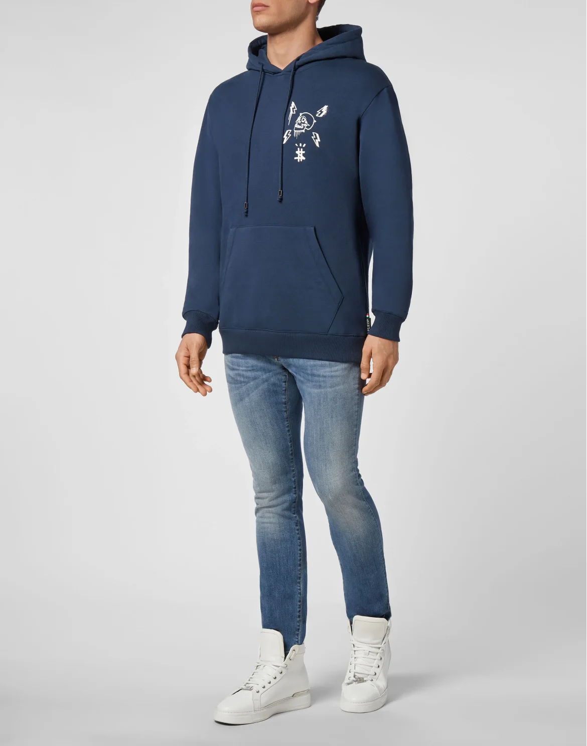 Hoodie sweatshirt Hexagon, цвет: Синий