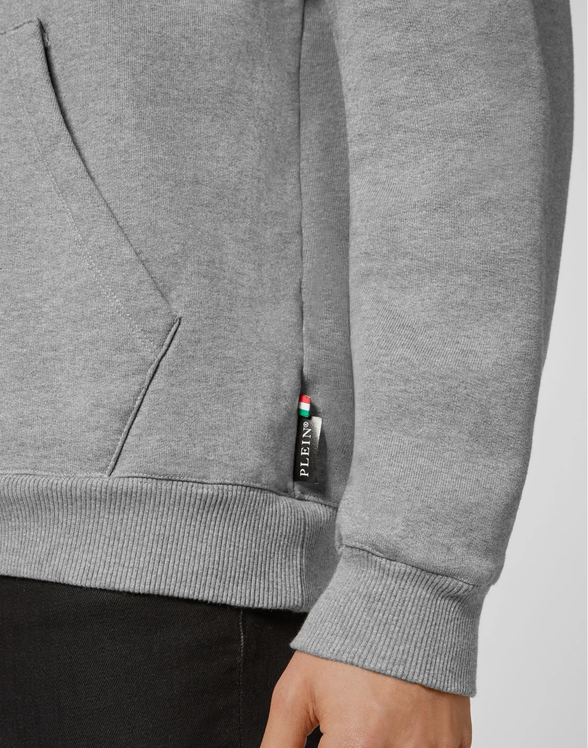 Hoodie sweatshirt More Money more problems, цвет: Серый