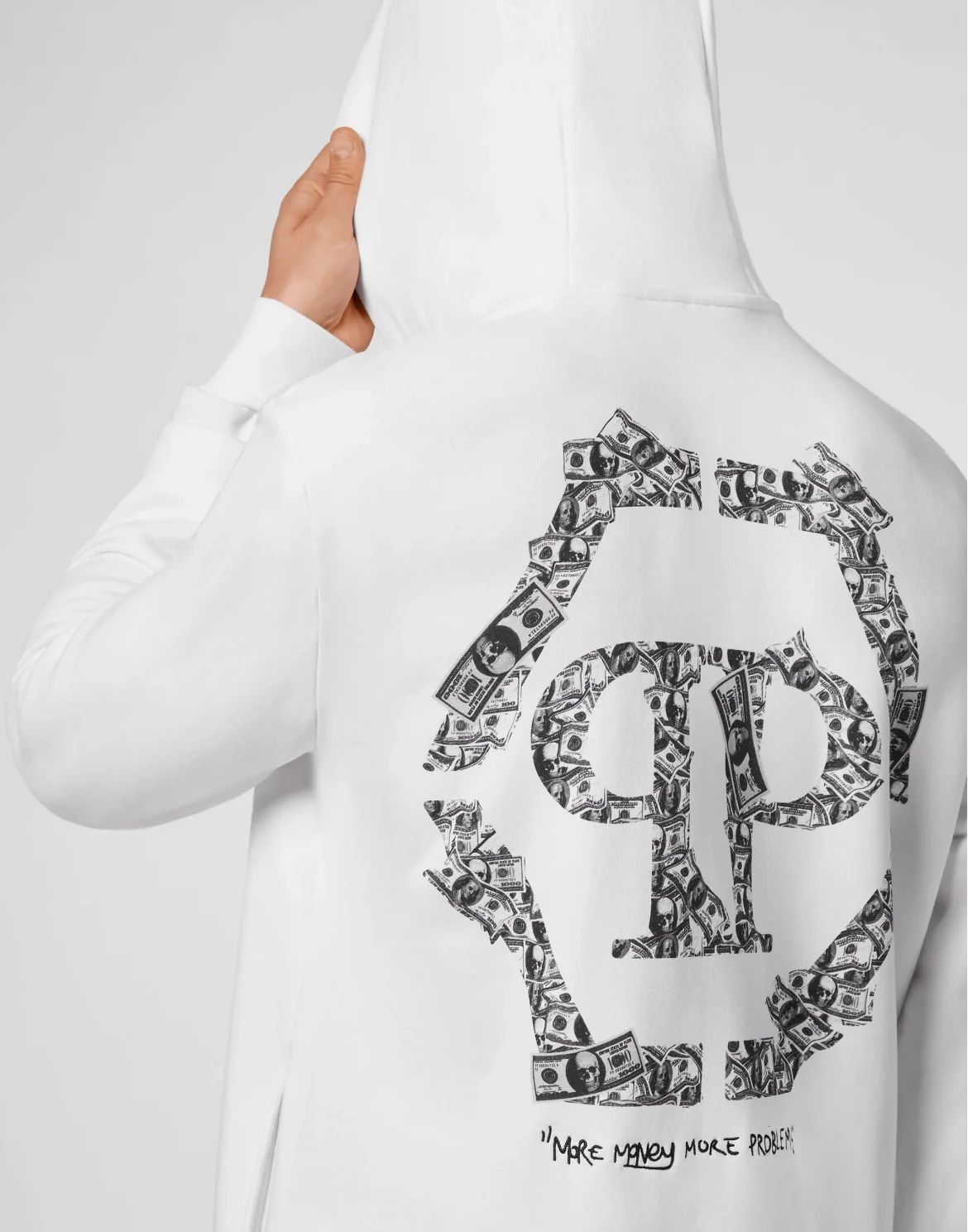 Hoodie sweatshirt Money, цвет: Белый