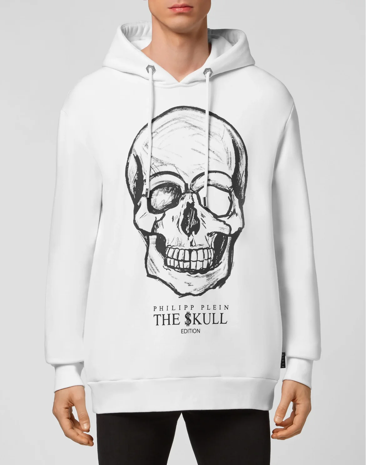Hoodie sweatshirt print Skull, цвет: Белый