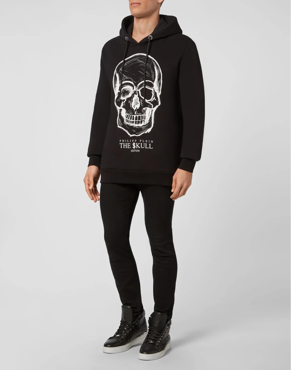 Hoodie sweatshirt print Skull, цвет: Черный