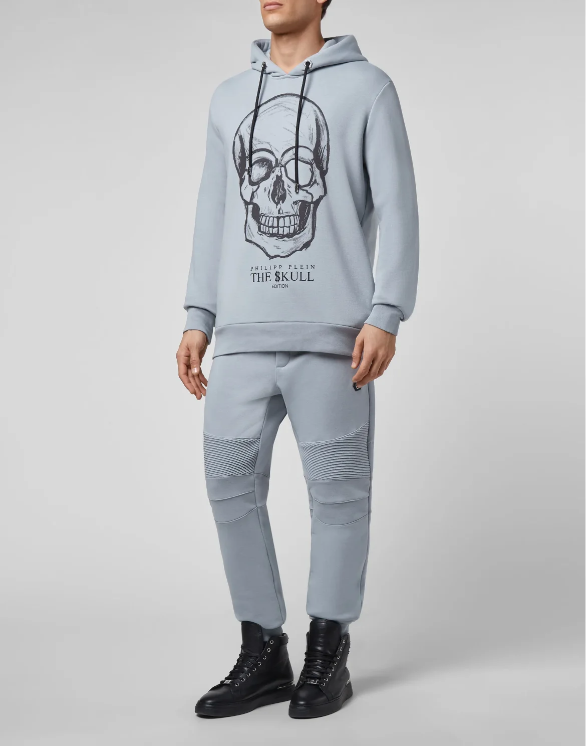Hoodie sweatshirt print Skull, цвет: Серый