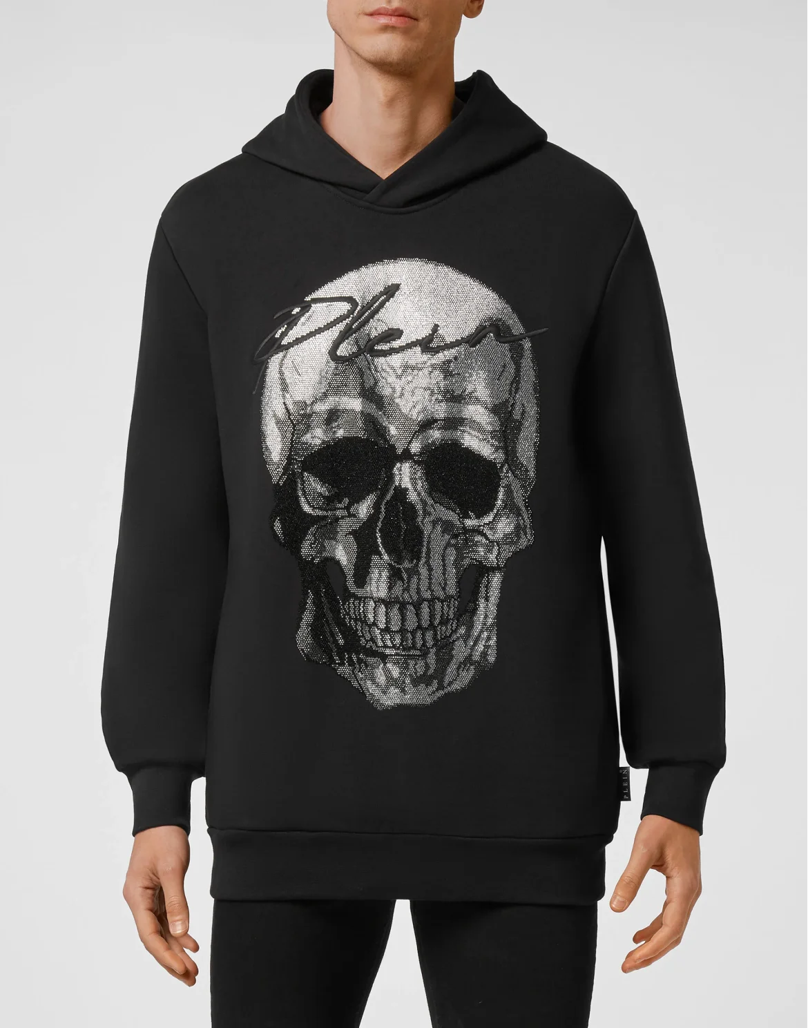 Hoodie sweatshirt stones Skull, цвет: Черный