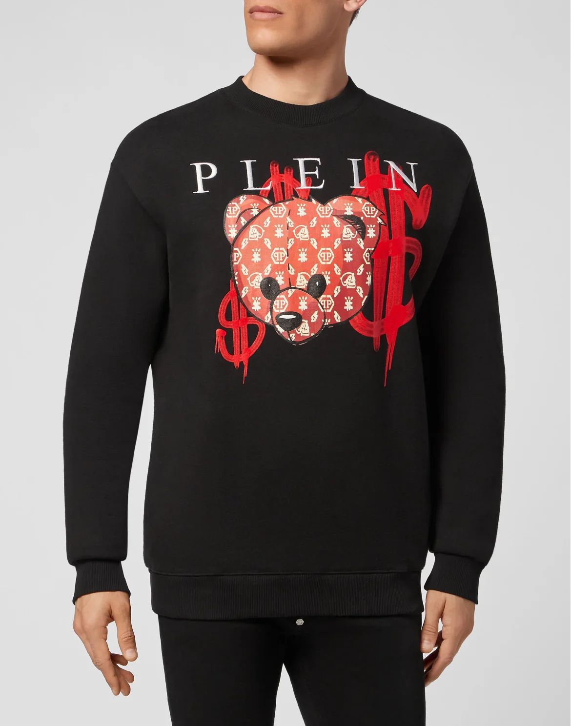 Sweatshirt LS Teddy Bear, цвет: Черный