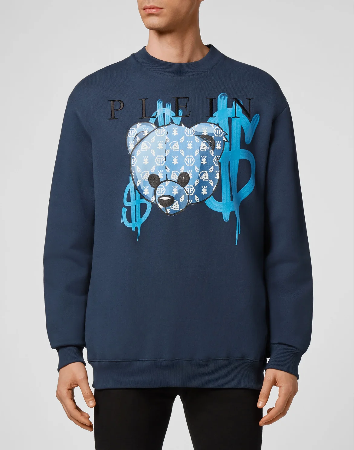 Sweatshirt LS Teddy Bear, цвет: Синий