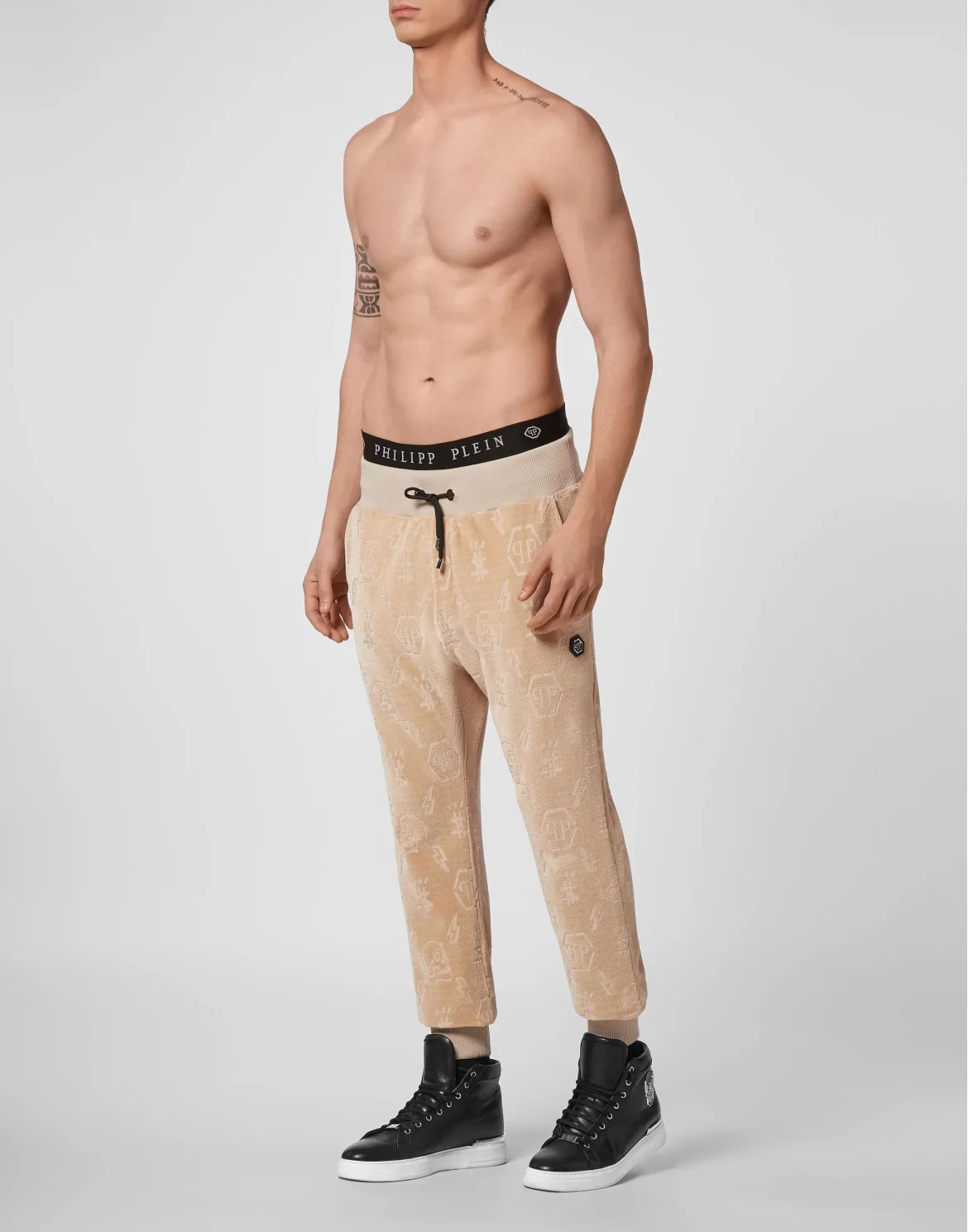 Jogging Trousers Monogram, цвет: Бежевый