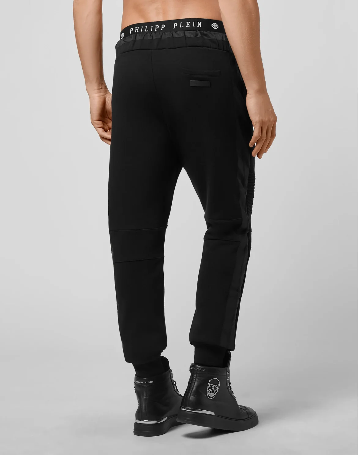 Jogging Trousers Nylon detail Iconic Plein, цвет: Черный