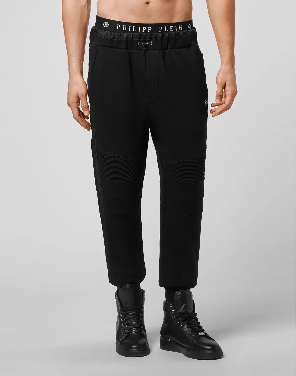 Jogging Trousers Nylon detail Iconic Plein, цвет: Черный