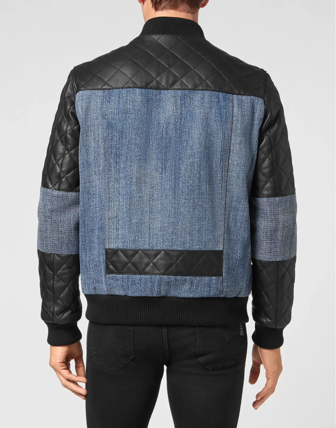 Bomber Leather Jacket, цвет: Черный